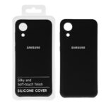 قاب نیو سیلیکون محافظ لنزدار RFF مدل Samsung A03 Core - مشکی (پک دار)