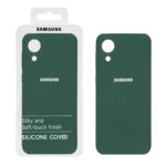 قاب نیو سیلیکون محافظ لنزدار RFF مدل Samsung A03 Core - سبز (پک دار)
