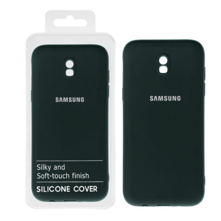 قاب نیو سیلیکون محافظ لنزدار RFF مدل Samsung J5 Pro - سبز تیره (پک دار)