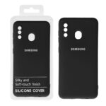 قاب نیو سیلیکون محافظ لنزدار RFF مدل Samsung A20 /A30 - مشکی (پک دار)