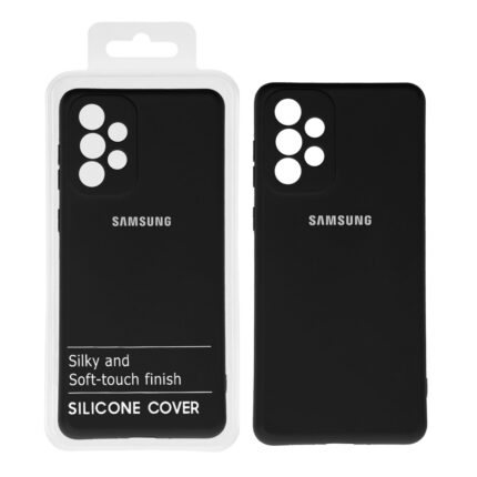 قاب نیو سیلیکون محافظ لنزدار RFF مدل Samsung A73 - 5G - مشکی (پک دار)