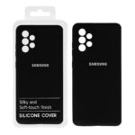 قاب نیو سیلیکون محافظ لنزدار RFF مدل Samsung A72 - مشکی (پک دار)