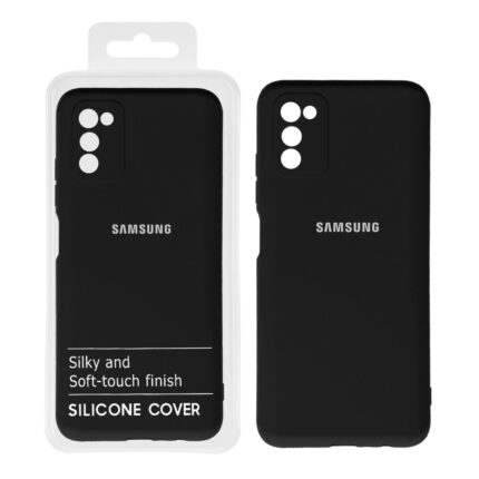 قاب نیو سیلیکون محافظ لنزدار RFF مدل Samsung A03S / A02S - مشکی (پک دار)