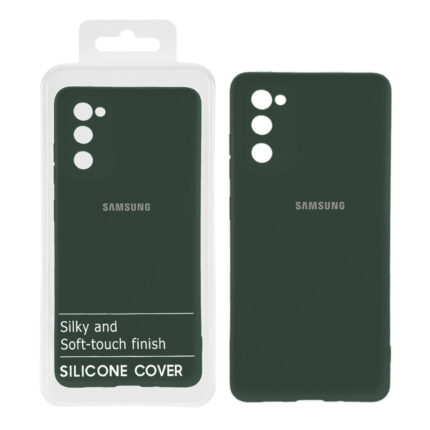 قاب نیو سیلیکون محافظ لنزدار RFF مدل Samsung S20 FE - سبز تیره (پک دار)
