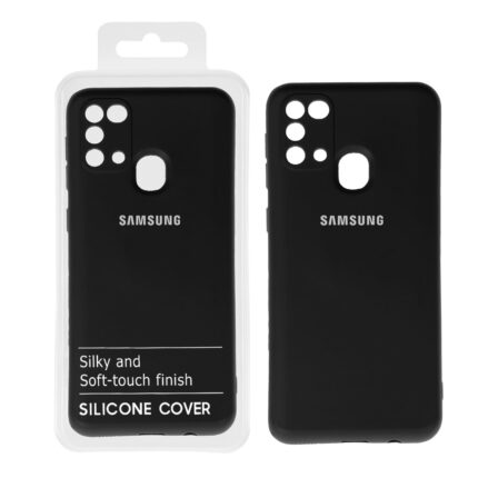 قاب نیو سیلیکون محافظ لنزدار RFF مدل Samsung M31 - مشکی کد 1 (پک دار)