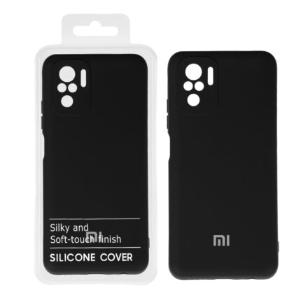 قاب نیو سیلیکون محافظ لنزدار RFF مدل Xiaomi Redmi Note 10S / Note 10 - 4G - مشکی (پک دار)