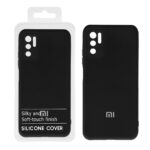 قاب نیو سیلیکون محافظ لنزدار RFF مدل Xiaomi Redmi Note 10 - 5G / Poco M3 Pro / Note 11 SE - مشکی (پک دار)