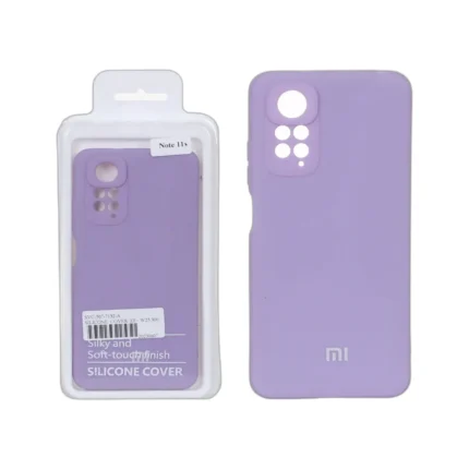 قاب نیو سیلیکون محافظ لنزدار RFF مدل Xiaomi Redmi Note 11S / Note 11 - 4G - یاسی (پک دار)