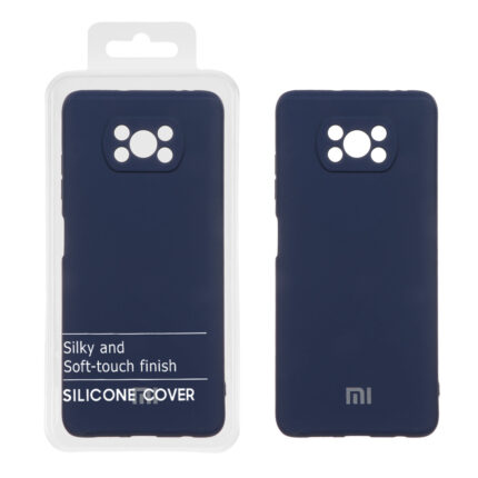 قاب نیو سیلیکون محافظ لنزدار RFF مدل Xiaomi Poco X3 / X3 Pro / X3 NFC - سرمه ای (پک دار)