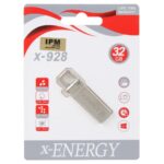 فلش مموری X-ENERGY USB2.0 مدل X-928 ظرفیت 32GB - نقره ای (گارانتی مادام العمر IPM)