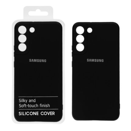 قاب نیو سیلیکون محافظ لنزدار RFF مدل Samsung S21 Plus - مشکی کد7 (پک دار)