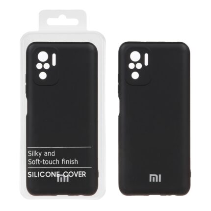 قاب نیو سیلیکون محافظ لنزدار RFF مدل Xiaomi Redmi Note 10 - 4G / Note 10S / Poco M5S - مشکی کد7 (پک دار)