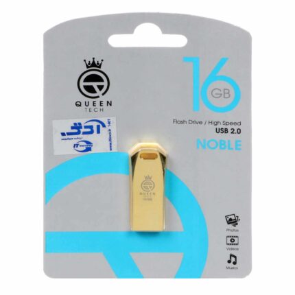 Queen NOBLE USB2.0 Flash Memory - 16GB طلایی (گارانتی مادام العمر شرکت آی تین)
