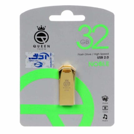 Queen NOBLE USB2.0 Flash Memory - 32GB طلایی (گارانتی مادام العمر شرکت آی تین)