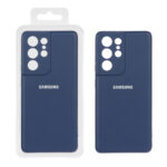 قاب نیو سیلیکون محافظ لنزدار RFF مدل Samsung S21 Ultra - سرمه ای کد 8 (پک دار)