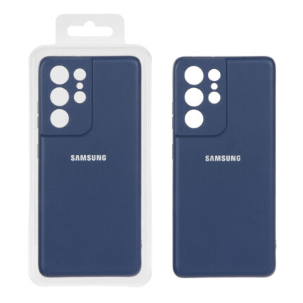 قاب نیو سیلیکون محافظ لنزدار RFF مدل Samsung S21 Ultra - سرمه ای کد 8 (پک دار)