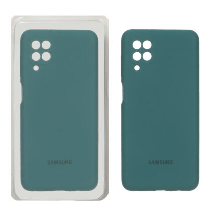 قاب سیلیکونی پاک کنی محافظ لنزدار اورجینال Samsung A12/M12/F12 - سبز (پک اصلی)