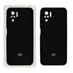 قاب سیلیکونی پاک کنی محافظ لنزدار اورجینال Xiaomi Redmi Note 10S/ Redmi Note 10-4G/ Poco M5S - مشکی (پک اصلی)
