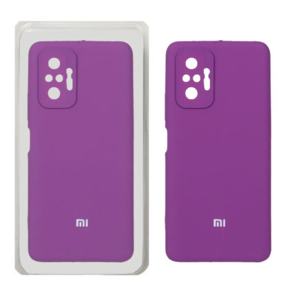 قاب سیلیکونی پاک کنی محافظ لنزدار اورجینال Xiaomi Redmi Note 10 Pro-4G / Redmi Note 10 Pro Max - بنفش (پک اصلی)