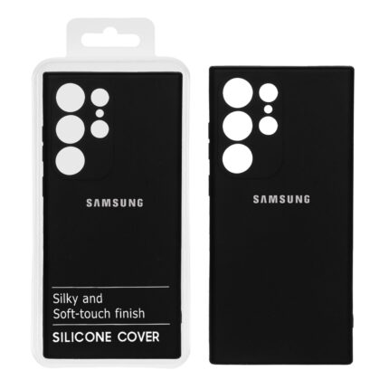 قاب نیو سیلیکون محافظ لنزدار RFF مدل Samsung S23 Ultra - مشکی کد 9 (پک دار)