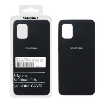 قاب سیلیکونی پاک کنی اورجینال درجه یک Samsung A31 - مشکی (پک دار)