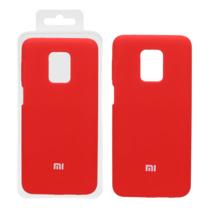 قاب سیلیکونی پاک کنی اورجینال درجه یک Xiaomi Redmi Note 9S / Redmi Note 9 Pro/ Redmi Note 9 Pro Max / Poco M2 Pro - قرمز (پک دار)