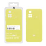 قاب سیلیکونی پاک کنی اورجینال درجه یک Xiaomi Poco M4 Pro-4G - زرد (پک دار)
