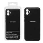 قاب نیو سیلیکون محافظ لنزدار RFF مدل Samsung A04E - مشکی کد 9 (پک دار)