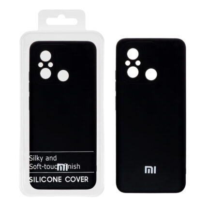 قاب نیو سیلیکون محافظ لنزدار RFF مدل Xiaomi Redmi 12C - مشکی (پک دار)