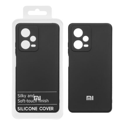 قاب نیو سیلیکون محافظ لنزدار RFF مدل Xiaomi Redmi Note 12 Pro - 5G - مشکی (پک دار)