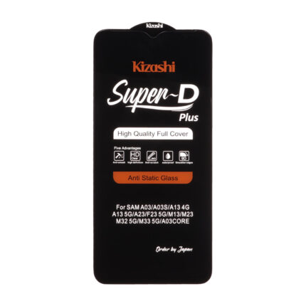 محافظ صفحه نمایش شیشه ای Full Cover SuperD Plus - Kizashi مدل Samsung A12 /A02 / A02S/ A03 / A03S / A03 CORE / A04 / A04S / A04E / A13 / A23 / A32 5G / M02 / M02S / M04 / M12 / M13 / M23 / M32 5G / M33 5G / F12 / F13 / F23 (بدون پک)