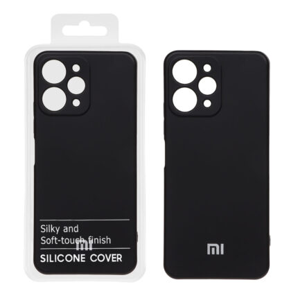 قاب نیو سیلیکون محافظ لنزدار RFF مدل Xiaomi Redmi 12 / Poco M6 Pro 5G - مشکی (پک دار)