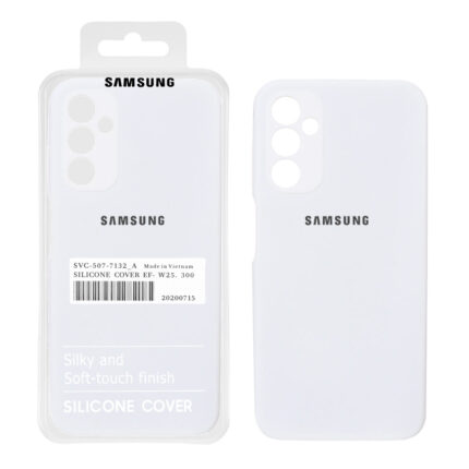 قاب سیلیکونی پاک کنی اورجینال درجه یک Samsung Galaxy A14 - سفید (پک دار)