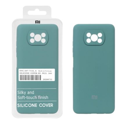 قاب سیلیکونی پاک کنی اورجینال درجه یک Xiaomi Poco X3 / Poco X3 Pro / Poco X3 NFC - سبز (پک دار)