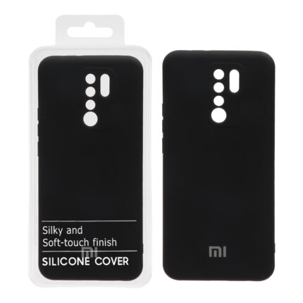 قاب نیو سیلیکون محافظ لنزدار RFF مدل Xiaomi Redmi 9 / Redmi 9 prime - مشکی (پک دار)