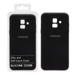 قاب نیو سیلیکون محافظ لنزدار RFF مدل Samsung Galaxy A6 - مشکی (پک دار)