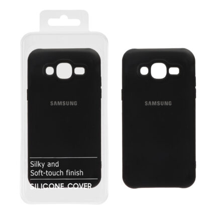 قاب نیو سیلیکون محافظ لنزدار RFF مدل Samsung Galaxy J5 (2015) / J500 - مشکی (پک دار)