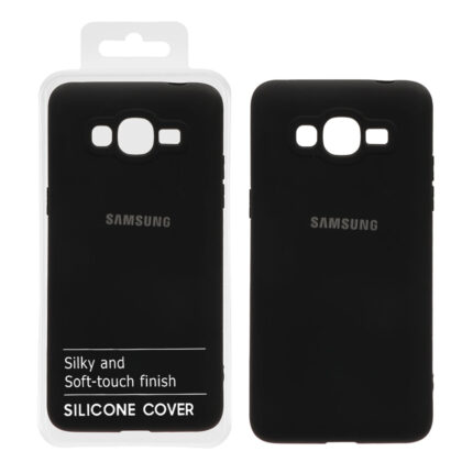 قاب نیو سیلیکون محافظ لنزدار RFF مدل Samsung Galaxy J2 Prime / G530 / Grand Prime - مشکی (پک دار)