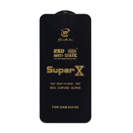 محافظ صفحه نمایش آنتی استاتیک Full Cover Super X مدل Samsung Galaxy A34
