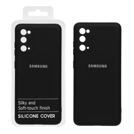 قاب نیو سیلیکون محافظ لنزدار RFF مدل Samsung S20 - مشکی (پک دار)