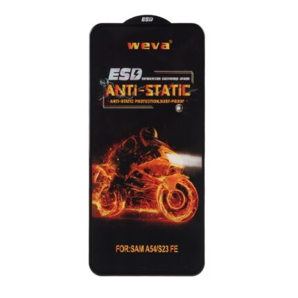 محافظ صفحه نمایش شیشه ای Full Cover ESD Anti Static - Weva مدل Samsung Galaxy S23 FE / A54 / Honor 400 (بدون پک)