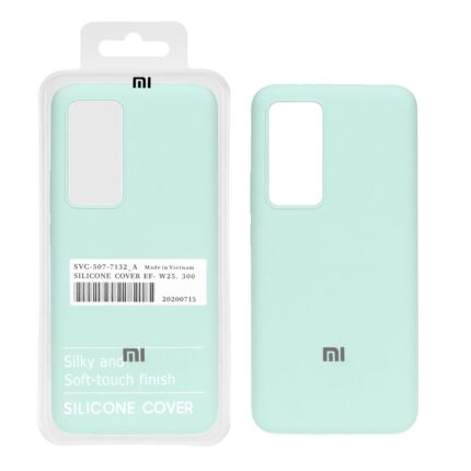 قاب سیلیکونی پاک کنی اورجینال درجه یک Xiaomi Mi 12T / Mi 12T Pro / Redmi K50 - سبز روشن (پک دار)