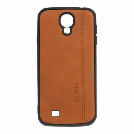 قاب طرح چرم RYOURK مدل Samsung Galaxy S4 - عسلی