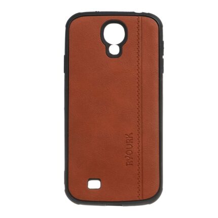 قاب طرح چرم RYOURK مدل Samsung Galaxy S4 - قهوه ای روشن
