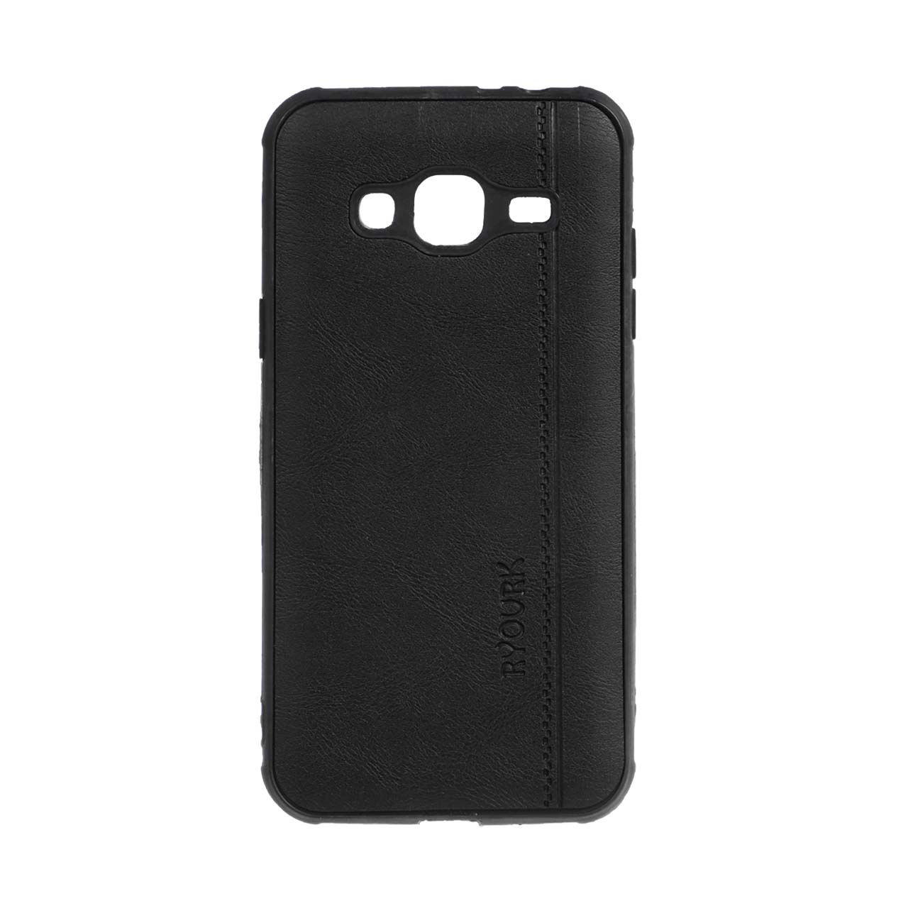 963536 قاب طرح چرم RYOURK مدل Samsung Galaxy J3 (2016) / J310 - مشکی - تصویر 1