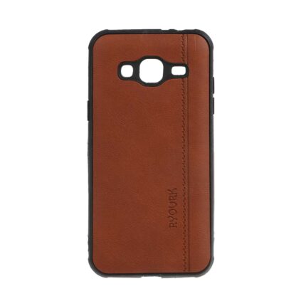 قاب طرح چرم RYOURK مدل Samsung Galaxy J3 (2016) / J310 - قهوه ای