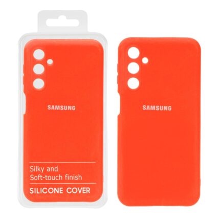 قاب نیو سیلیکون محافظ لنزدار RFF مدل Samsung M34 - گوجه ای (پک دار)