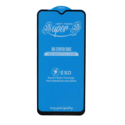 محافظ صفحه نمایش شیشه ای آنتی استاتیک مات Full Cover Super S-OG مدل Samsung A10 / A10S / M10 / M20 / M01S - مشکی (بدون پک)