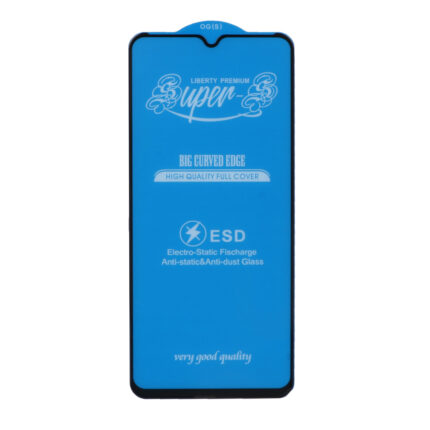 محافظ صفحه نمایش شیشه ای آنتی استاتیک مات Full Cover Super S-OG مدل Xiaomi Redmi A3/ A3x / Redmi 10C / Redmi 12C / Redmi 11A / Redmi 10 Power / Poco C40 / Poco C55 / C61 - مشکی (بدون پک)