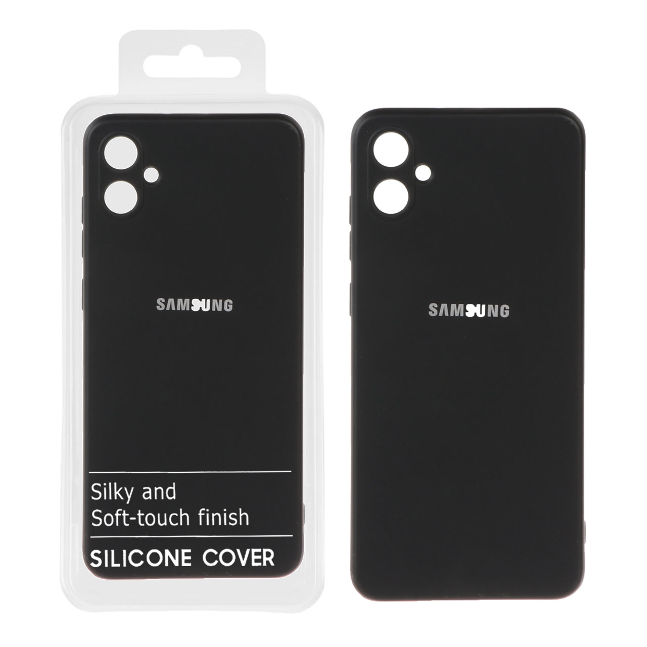 991108 قاب نیو سیلیکون محافظ لنزدار RFF مدل Samsung Galaxy A05 / M05 / F05 - مشکی (پک دار) - تصویر 1